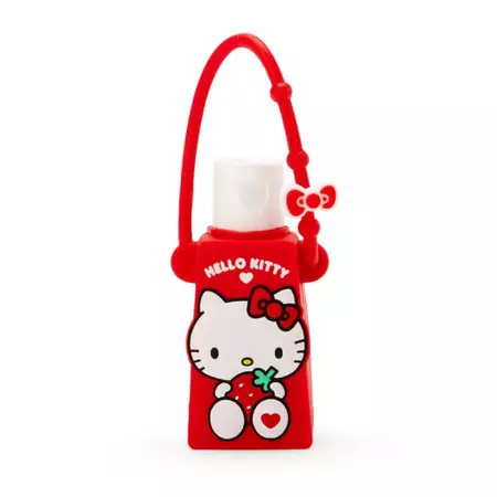 Japan Sanrio - Hand Sanitizer Gel Holder Keychain x Hello Kitty