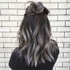 cheveux brun et gris