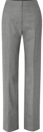 Wool Straight-leg Pants - Gray