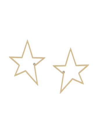 Karl Lagerfeld Open Star Large Earrings SI200024780 Gold | Farfetch