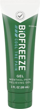 Amazon.com: Biofreeze Menthol Gel 3 FL OZ Tube Associated With Sore Muscles, Arthritis, Backaches, Strains, Bruises, Sprains & Joint Pain (Packaging May Vary) : Health & Household