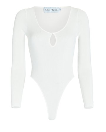 Aya Muse Alba Cutout Knit Bodysuit | INTERMIX®