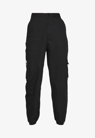 adidas Originals TRACK PANT - Cargo trousers - black - Zalando.co.uk