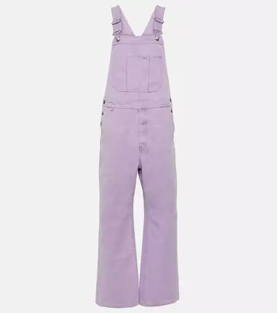 Cotton Canvas Dungarees in Purple - Acne Studios | Mytheresa