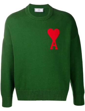 Green oversized sweater Ami Paris