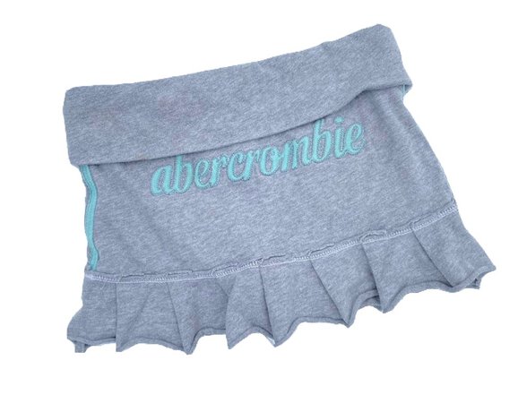 grey y2k Abercrombie mini skirt