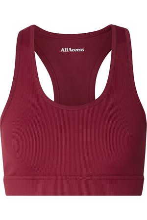 All Access | Front Row ribbed stretch sports bra | NET-A-PORTER.COM