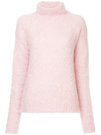 Sies Marjan Fuzzy Knit Turtleneck Jumper - Pink | ModeSens