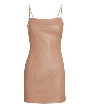 leather strappy mini dress | ZEYNEP ARCAY