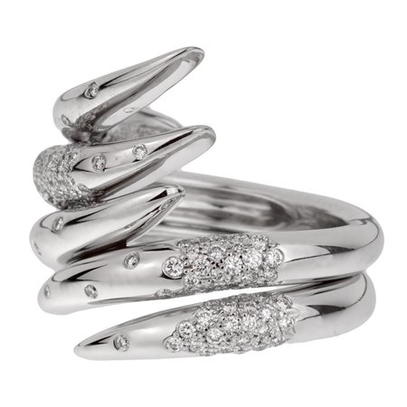 Audemars Piguet Diamond White Gold Cocktail Ring | Opulent Jewelers
