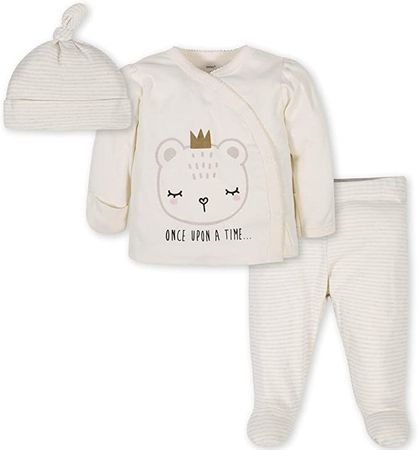 Amazon.com: Gerber baby-girls Newborn Hospital Outfit Shirt, Footed Pant and Cap: Clothing, Shoes & Jewelry