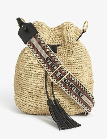 STELLA MCCARTNEY - Straw bucket bag | Selfridges.com