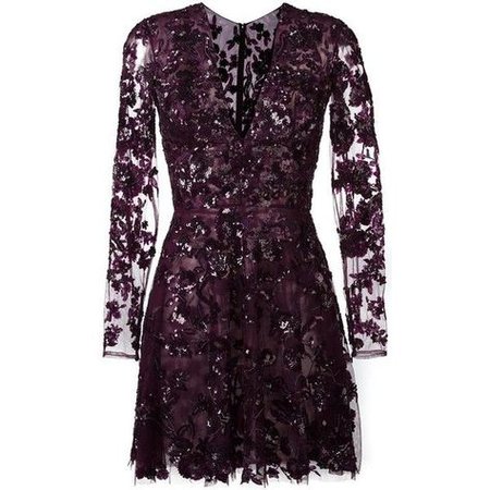 Dark Purple Couture Dress