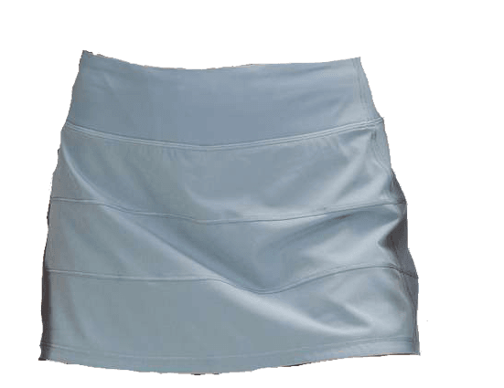 lululemon pace rival light blue skirt
