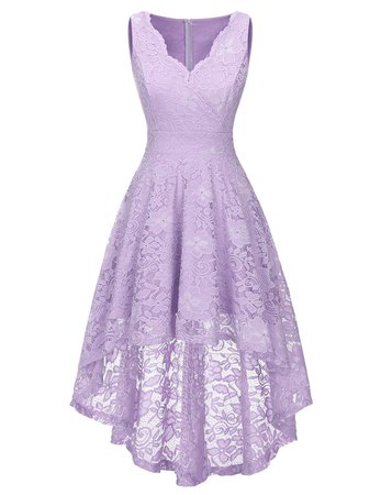 Purple lace dress