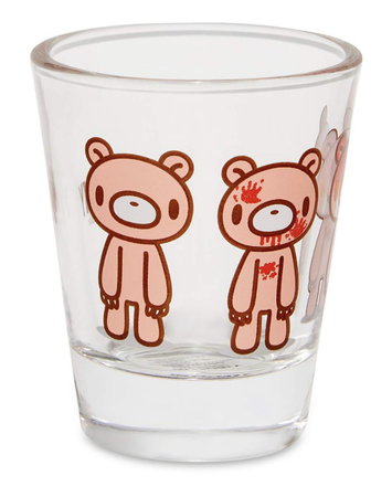 gloomy bear shot glass - spencer’s