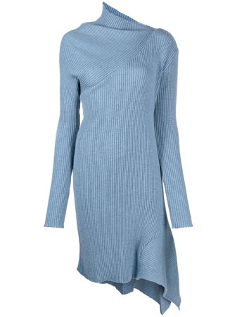 Shop Marques'Almeida asymmetric knitted dress with Express Delivery - FARFETCH