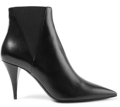 Kiki Leather Ankle Boots - Black