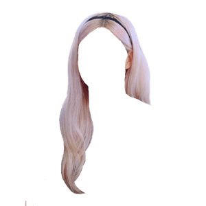 blonde hair png headband rose
