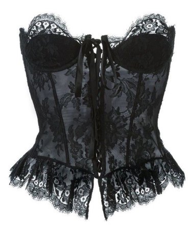 black lace corset