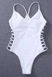 white one piece swimsuit strappy - Google Search