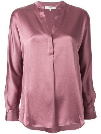 Purple Vince Relaxed-Fit Long-Sleeved Blouse | Farfetch.com