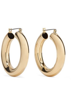 Laura Lombardi | Gold-tone hoop earrings | NET-A-PORTER.COM