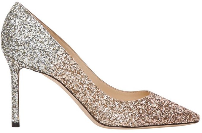 Romy Glittered Pumps With Gradient Effect