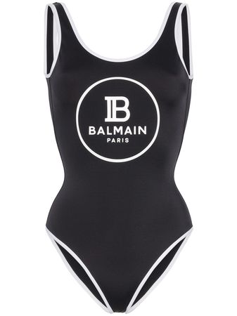Balmain logo print swimsuit £385 - Shop Online - Fast Global Shipping, Price