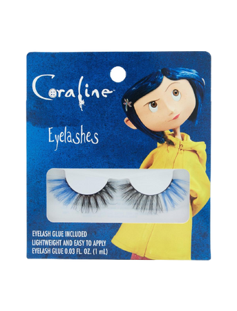 Coraline Black & Blue Faux Eyelashes