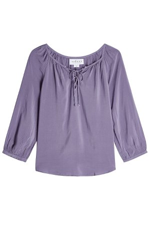 Blouse with Self-Tie Detail Gr. L