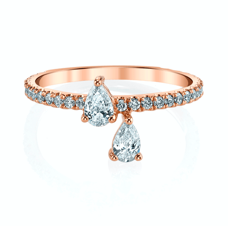 Anita Ko 18k gold diamond princess eternity ring