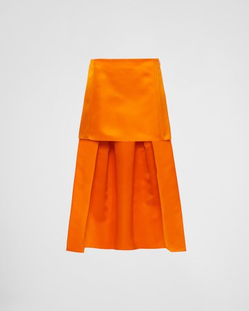Prada Double Satin Skirt