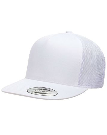 white trucker hat