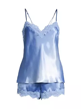 Shop In Bloom Madelyn Satin & Lace Short Pajamas | Saks Fifth Avenue