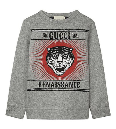GUCCI - Renaissance Tiger Cotton Sweater