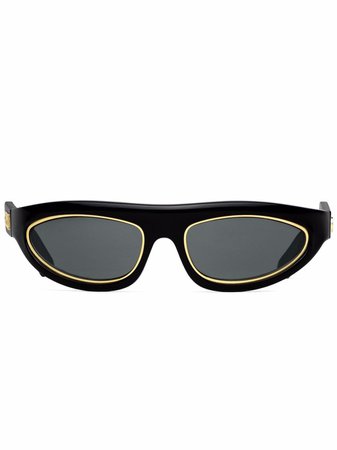 Gucci Eyewear Mask cat-eye Sunglasses - Farfetch