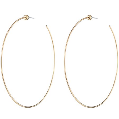 Icon Hoops - Large earrings in Gold | JENNY BIRD