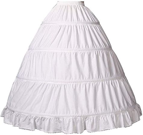 Amazon.com: BEAUTELICATE Girls Hoop Petticoat 100% Cotton Crinoline Underskirt for Kids Flower Dress Slips Light Ivory: Clothing, Shoes & Jewelry