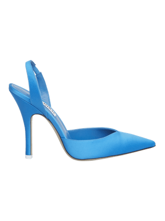 The Attico Shoes | The Attico - "Lola" turquoise slingback pumps
