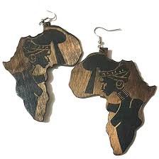 wood Africa earrings - Google Search