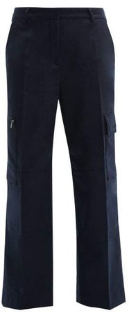 Patya Patch Pocket Twill Trousers - Womens - Navy