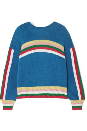 Mira Mikati | Striped cotton-blend terry sweater | NET-A-PORTER.COM