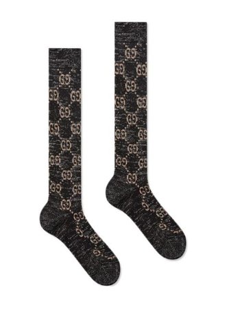 Gucci Lurex GG-print socks - FARFETCH