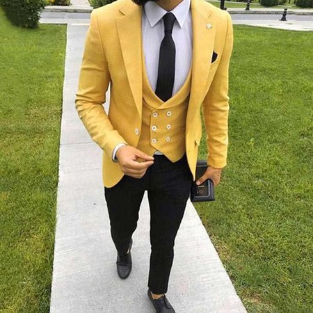 Google Image Result for https://ae01.alicdn.com/kf/HTB1ILQLJbrpK1RjSZTEq6AWAVXaw/Costume-Homme-Mariage-Yellow-Mens-Suits-With-Pants-Black-2019-Custom-Made-Slim-Fit-Wedding-Groom.jpg_q50.jpg