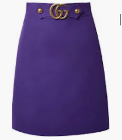 purple Gucci skirt