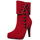 Amazon.com | getmorebeauty Women's Pretty Lace Flowers Open Toes High Heels Ankle Boots | Ankle & Bootie