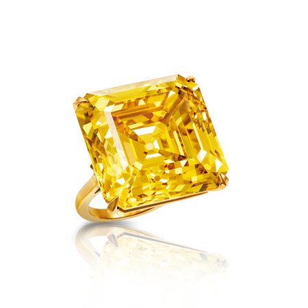 Graff, The Star of Bombay 47.39 carat yellow diamond ring