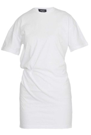 DSQUARED2 White Mini T-Shirt Dress