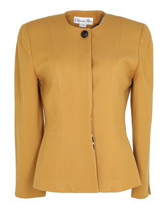 1980s Chistian Dior Saffron Blazer Jacket - S | Clothing | Rokit Vintage Clothing